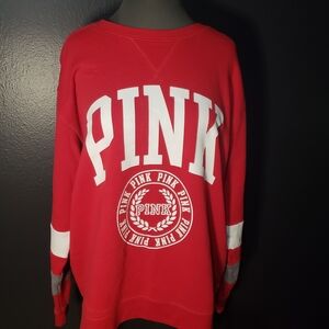 7. PINK Victoria's Secret Bold Red Crew Neck Sweater
